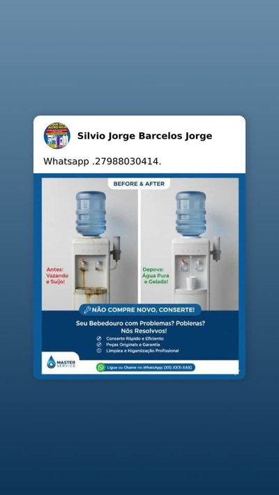 Consertamos O Seu Bebedouro.